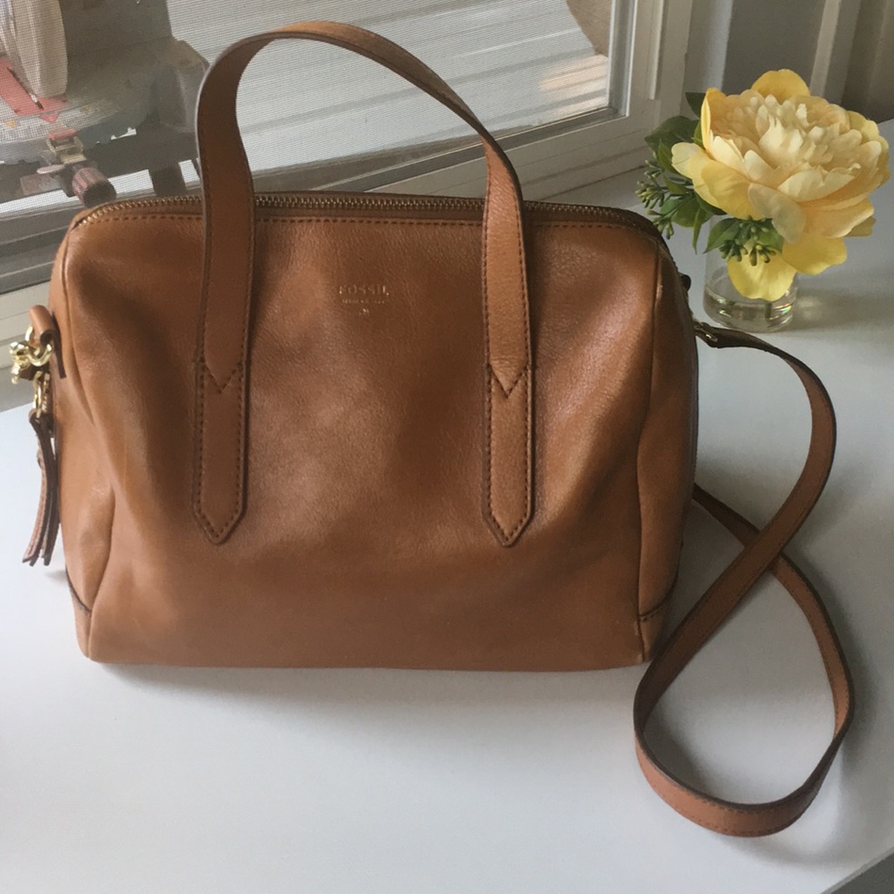 Fossil Leather Satchel